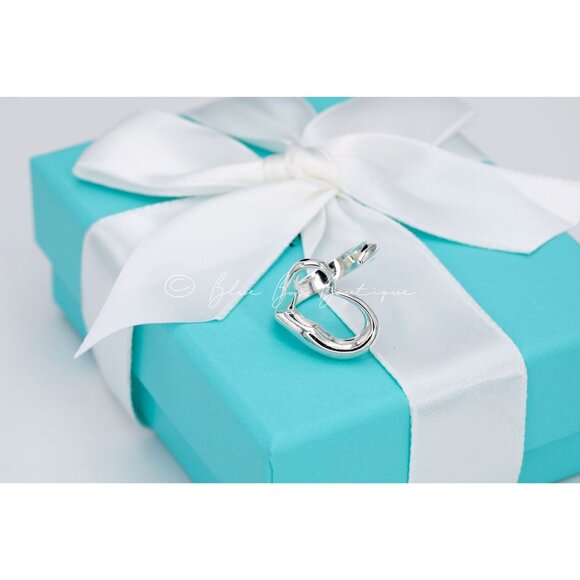 Tiffany & Co. Ring Open Heart Elsa Peretti Vintage in Sterling Silver w/Pouch - Picture 7 of 8